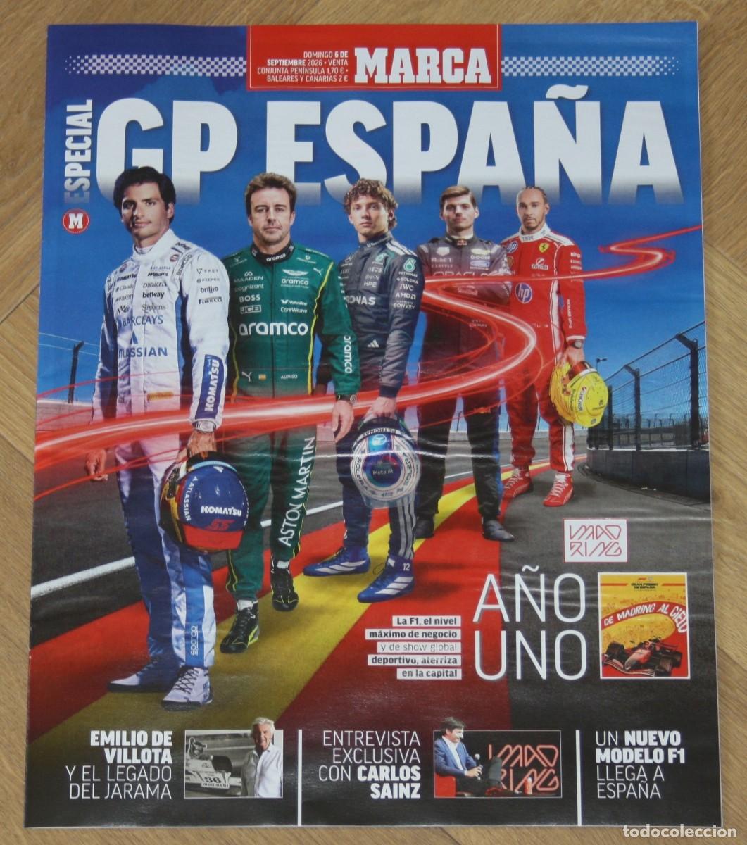 Coleccionismo deportivo: GP ESPA&Ntilde;A FORMULA 1 Especial Marca Septiembre 2026 F1 Revista Fernando Alonso