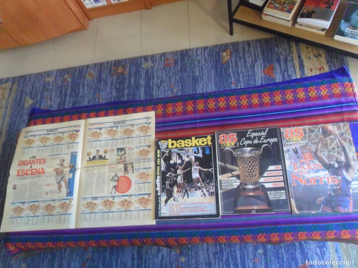 Coleccionismo deportivo: BALONCESTO DON BASKET EXTRA LIGA 84 85 AS COLOR COPA EUROPA 1990 LIGA ACB 1990 1991. REGALO AS 98 99