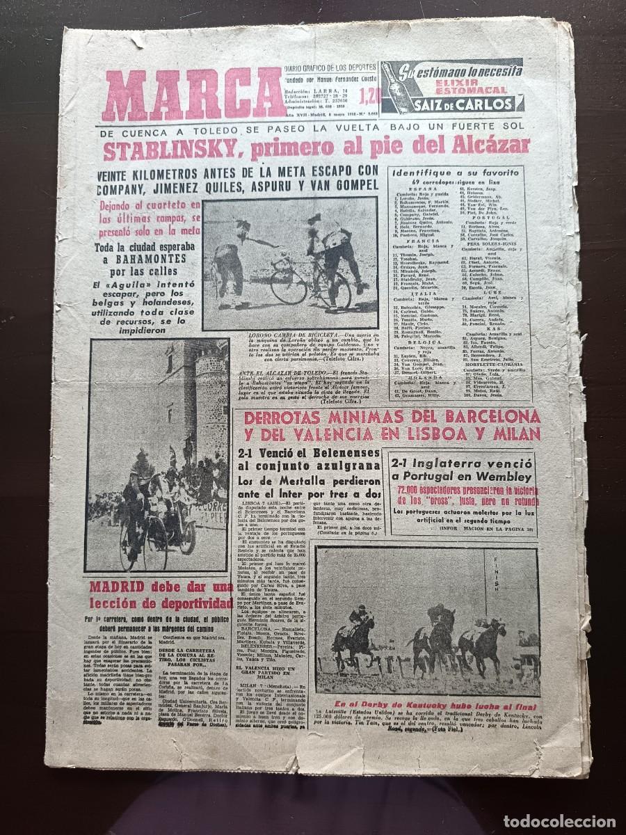 Coleccionismo deportivo: MARCA- N&Uacute;MERO-5083 - 1958 - Foto 2