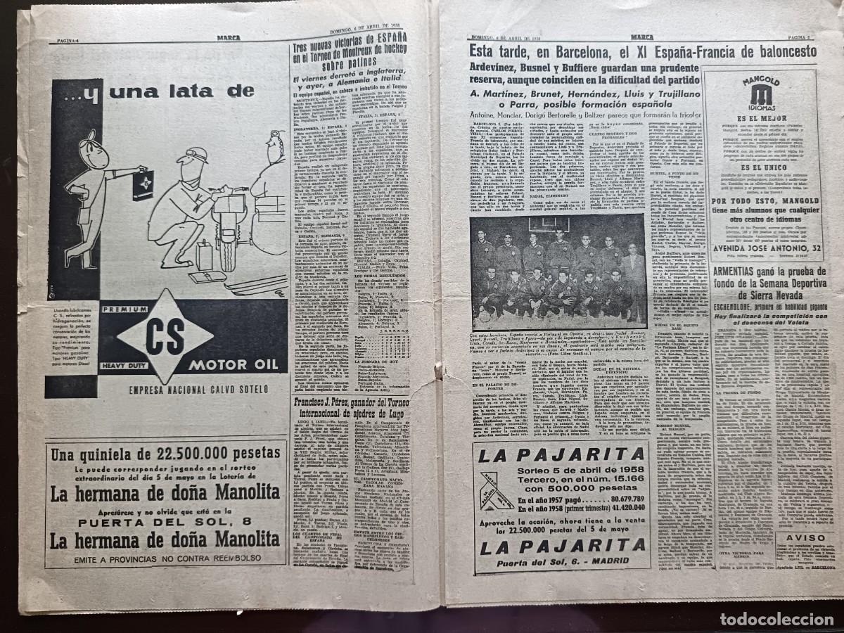 Coleccionismo deportivo: MARCA- N&Uacute;MERO-5056 - 1958 - Foto 3