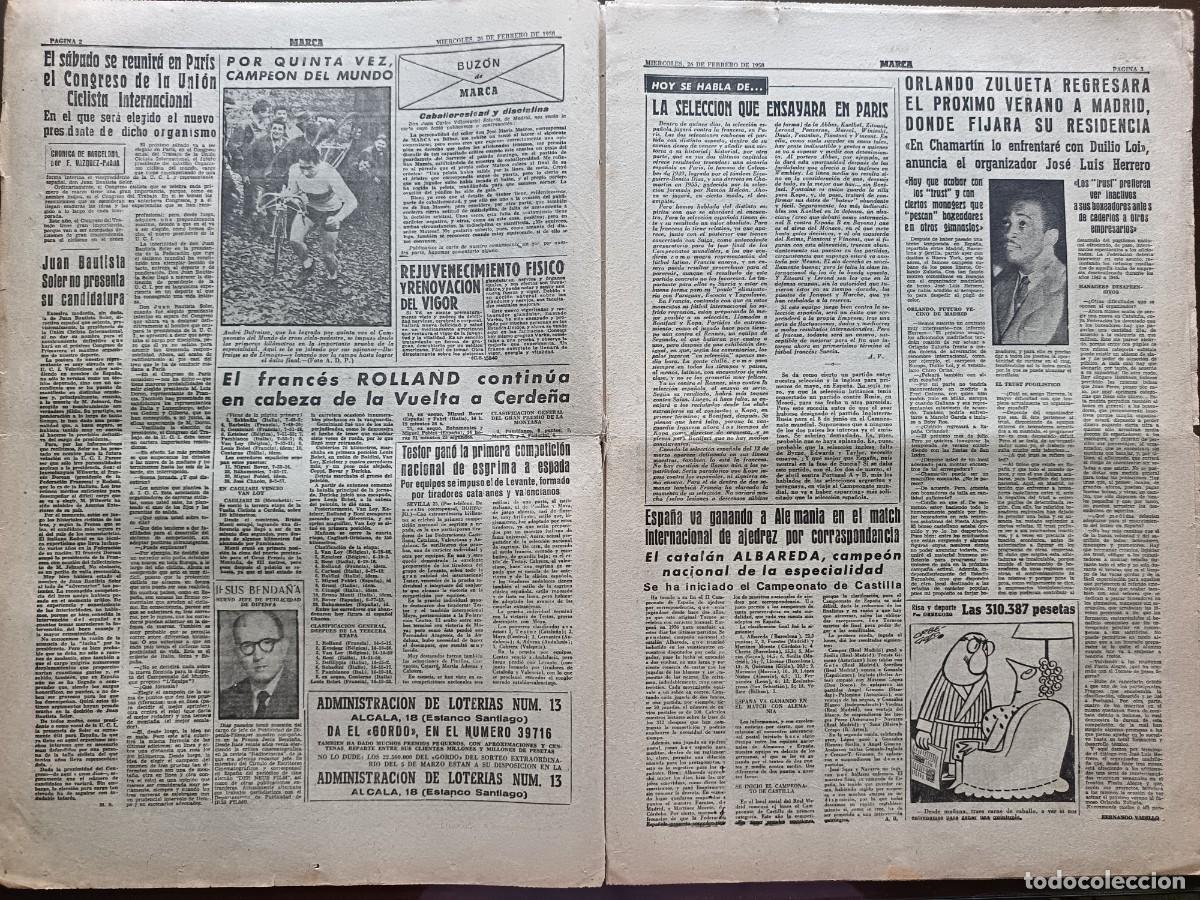 Coleccionismo deportivo: MARCA- N&Uacute;MERO-5023 - 1958 - Foto 2