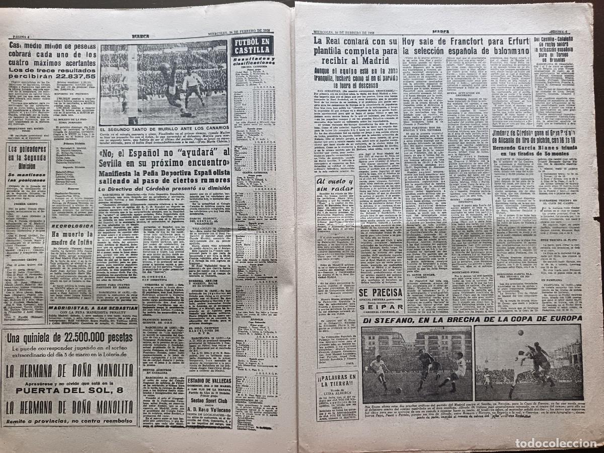 Coleccionismo deportivo: MARCA- N&Uacute;MERO-5023 - 1958 - Foto 3
