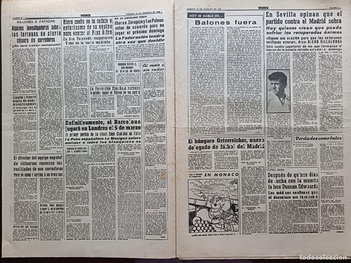 Coleccionismo deportivo: MARCA- N&Uacute;MERO-5019 - 1958 - Foto 2