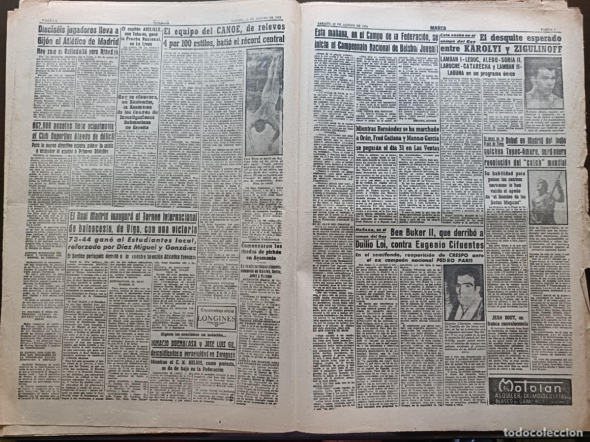 Coleccionismo deportivo: MARCA- N&Uacute;MERO-4554 - 1956 - Foto 4