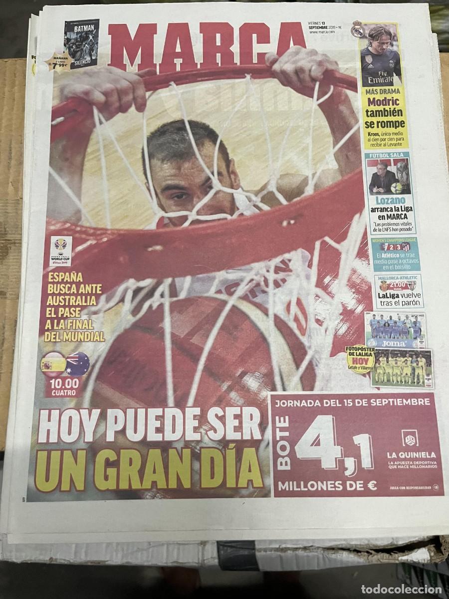 Coleccionismo deportivo: MARCA (13-9-2019) MUNDIAL BALONCESTO ESPA&Ntilde;A AUSTRALIA SIMEONE POSTER VILLARREAL GETAFE