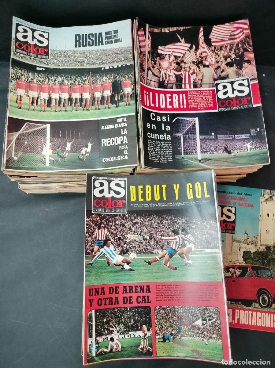 Collezionismo sportivo: EXTRAORDINARIO LOTE CORRELATIVO AS COLOR 290 Nos. DEL 1 AL 303 1971-77 CON POSTERS ESTADO DE KIOSCO!