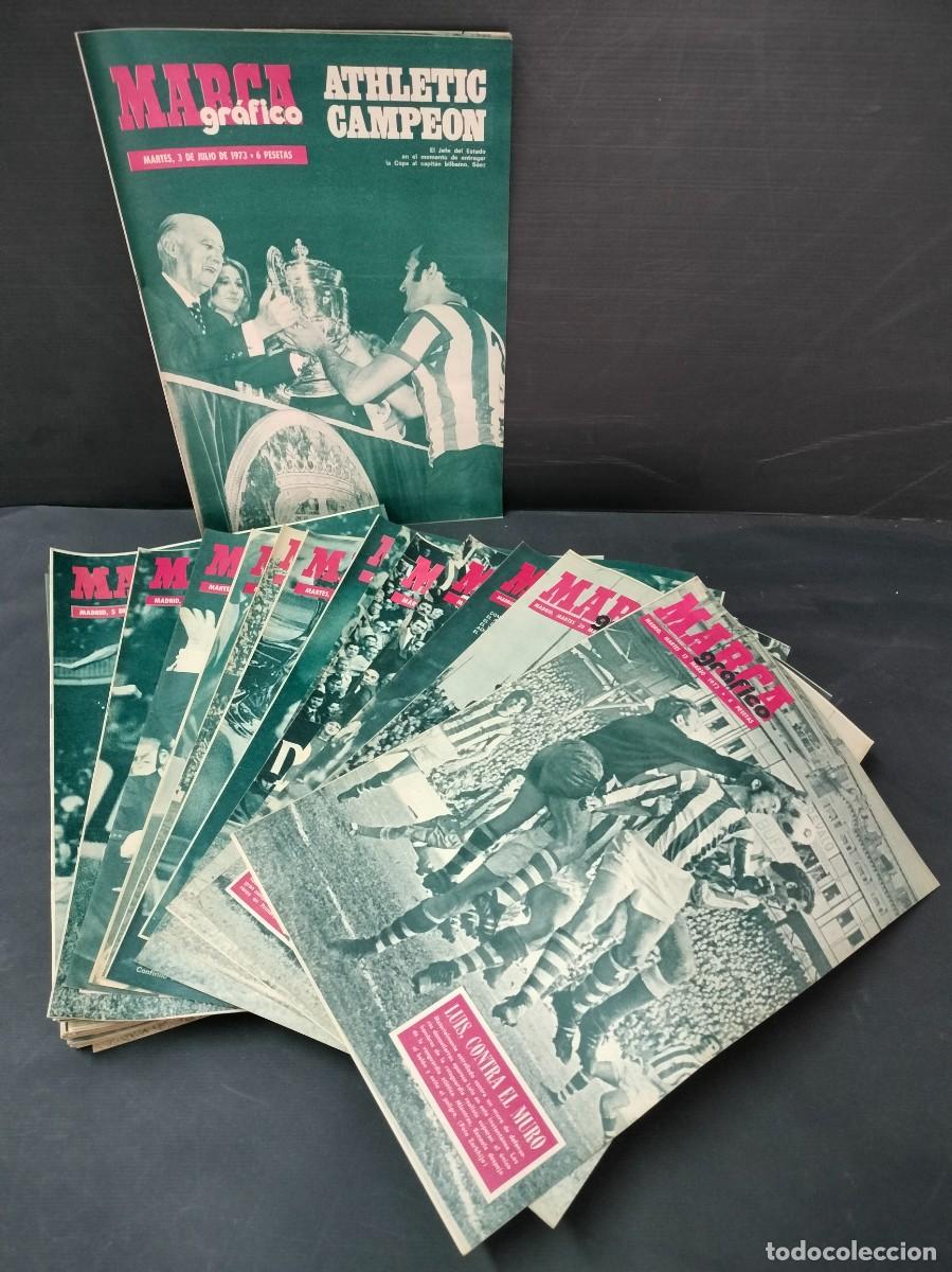 Sammelleidenschaft Sport: EXTRAORDINARIO LOTE CORRELATIVO 52 Nos. MARCA GRAFICO DEL N&ordm; 3 AL 54 1973-74 ESTADO DE KIOSCO JOYA!!