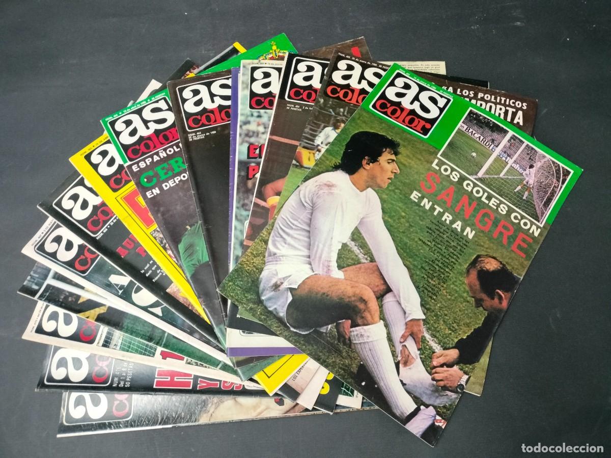 Sammelleidenschaft Sport: MAGNIFICO LOTE MUY CORRELATIVO DE 14 Nos. AS COLOR DEL 452 AL 477 CON POSTERS 1980 ESTADO DE KIOSCO