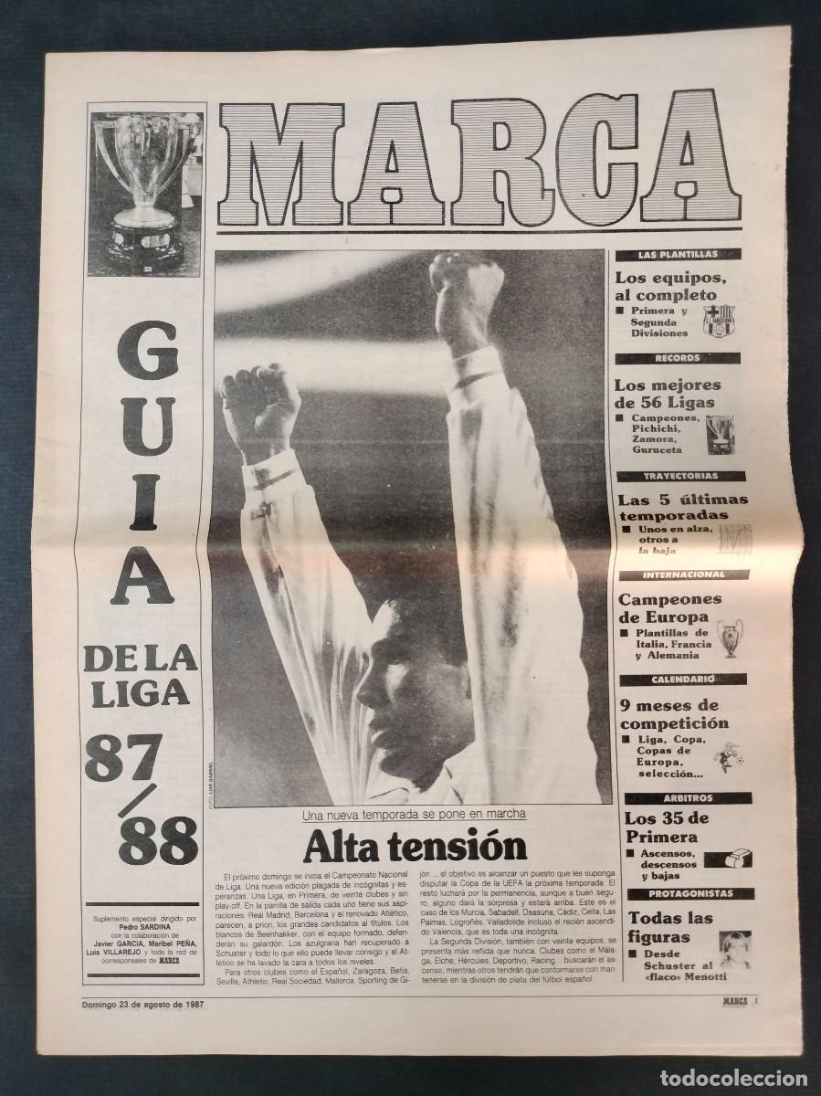 Sports collectibles: MARCA GUIA DE LA LIGA 87/88 23 DE AGOSTO DE 1987 COMO NUEVO!!!