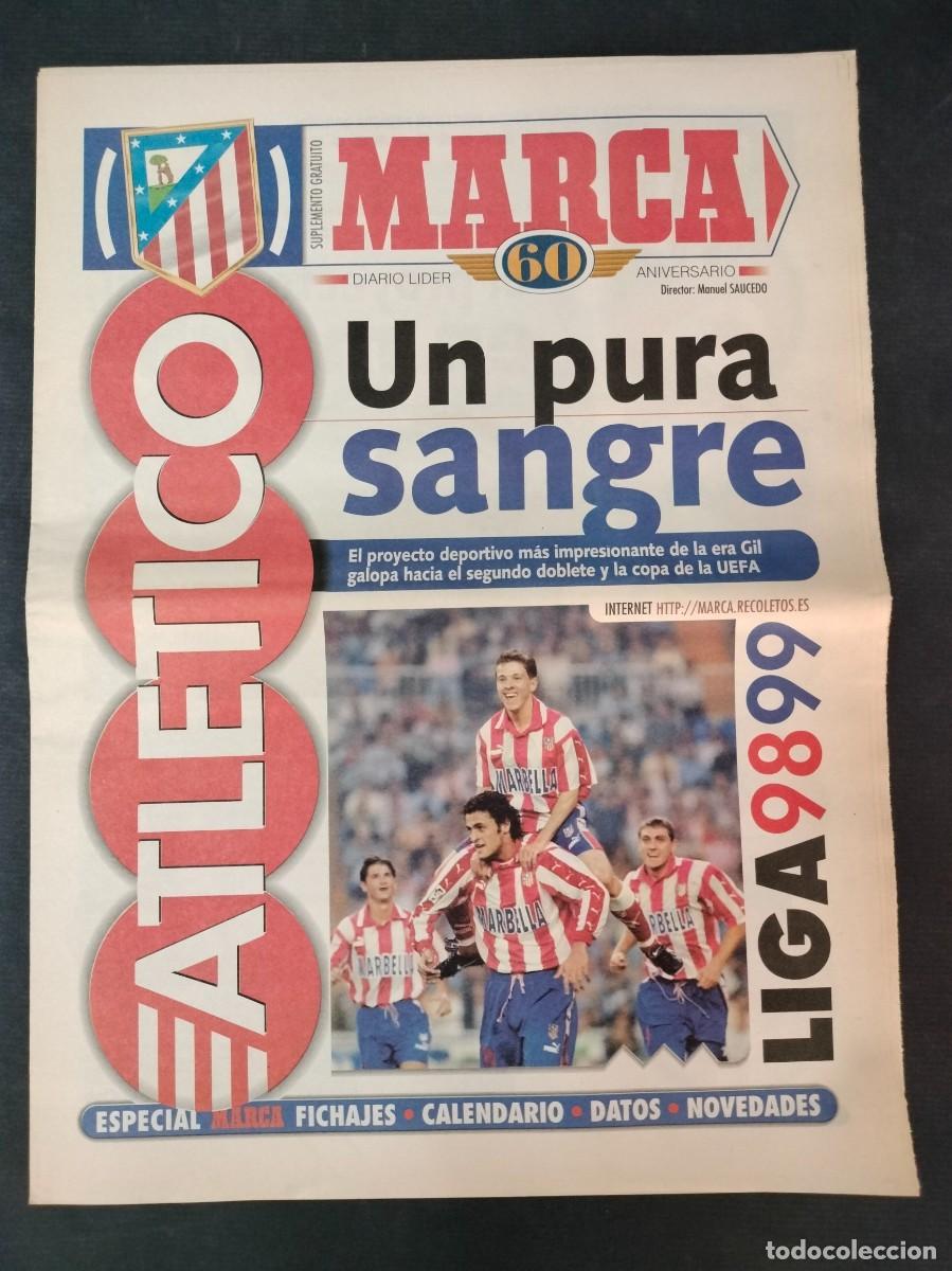 Sports collectibles: SUPLEMENTO ESPECIAL MARCA ATLETICO DE MADRID LIGA 98/99 FICHAJES CALENDARIO ETC.. COMO NUEVO!!!
