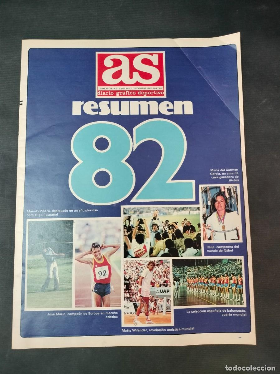 Sports collectibles: AS DIARIO GRAFICO DEPORTIVO 21 DE DICIEMBRE 1982 RESUMEN 82 EXCELENTE ESTADO!!
