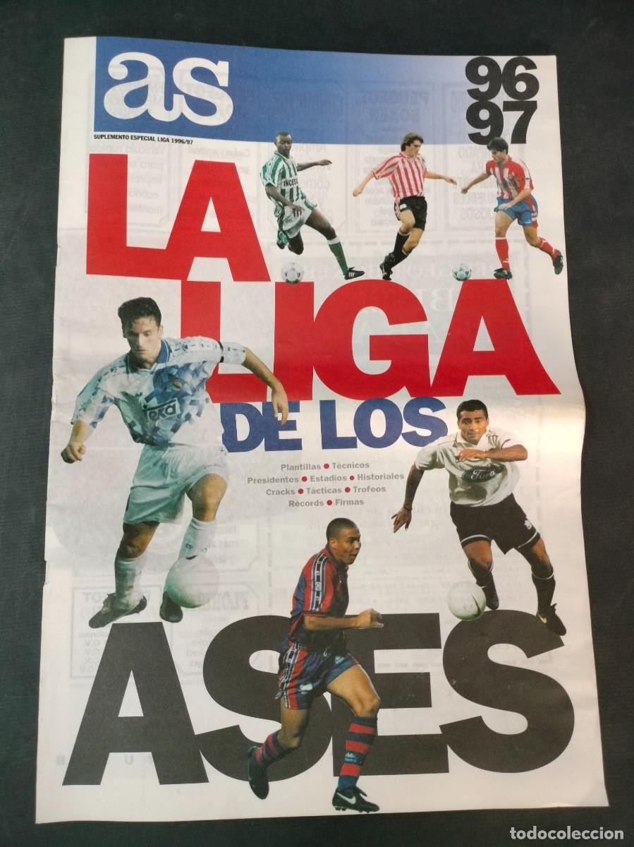Sports collectibles: AS SUPLEMENTO ESPECIAL LIGA 1996/97 LA LIGA DE LOS ASES COMO NUEVO!!!