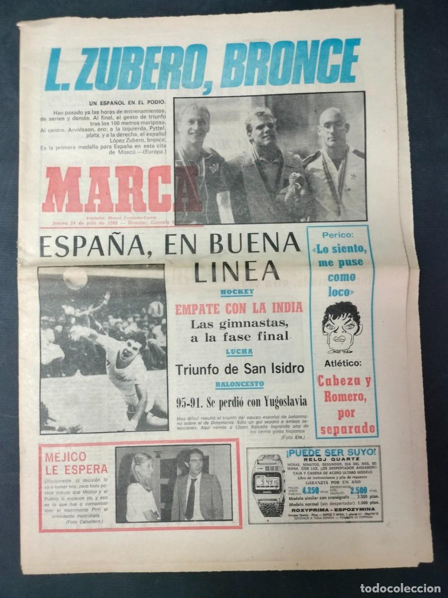 Sports collectibles: MARCA 24 DE JULIO 1980 OLIMPIADAS LOPEZ ZUBERO MEDALLA BRONCE EXCELENTE ESTADO!!