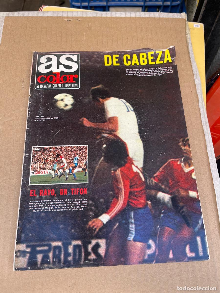 Coleccionismo deportivo: As Color 10 de noviembre de 1979 (n. 442) con poster Real Sporting de Gij&oacute;n