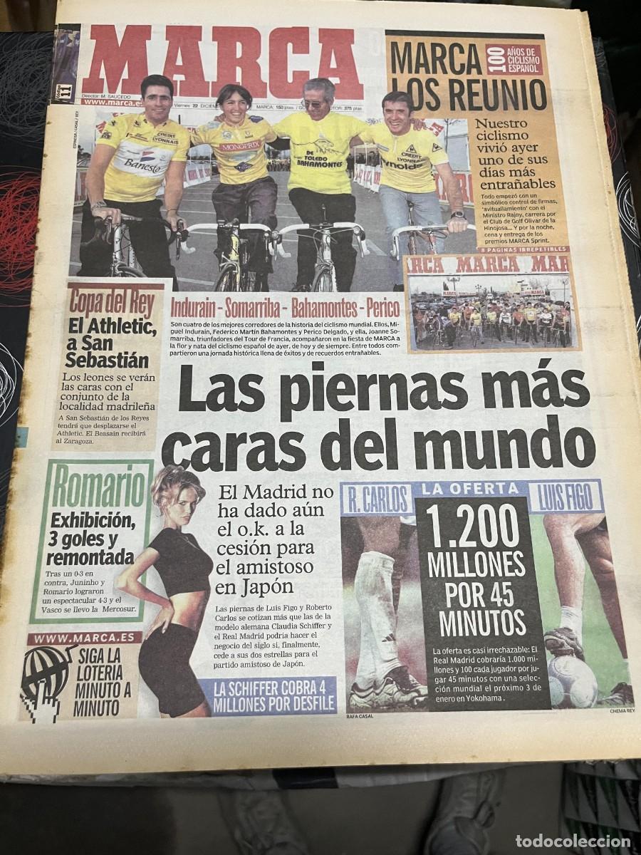Coleccionismo deportivo: MARCA (22-12-2000) INDUARIN SOMARRIBA BAHAMONTES PERICO DELGADO ROMARIO PALMEIRAS 3-4 VASCO GAMA