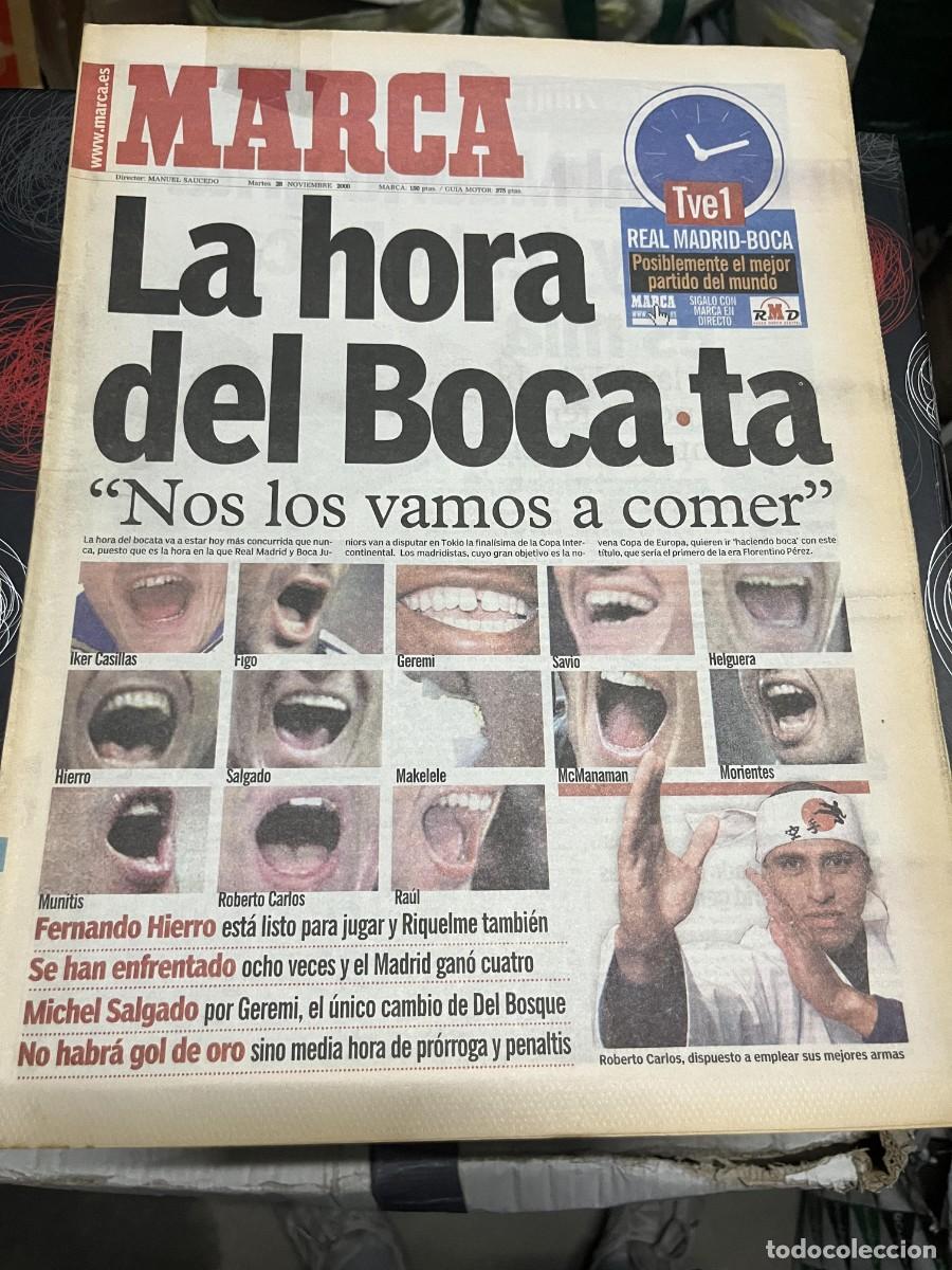 Coleccionismo deportivo: MARCA (28-11-2000) HOY FINAL INTERCONTINENTAL REAL MADRID BOCA JUNIORS