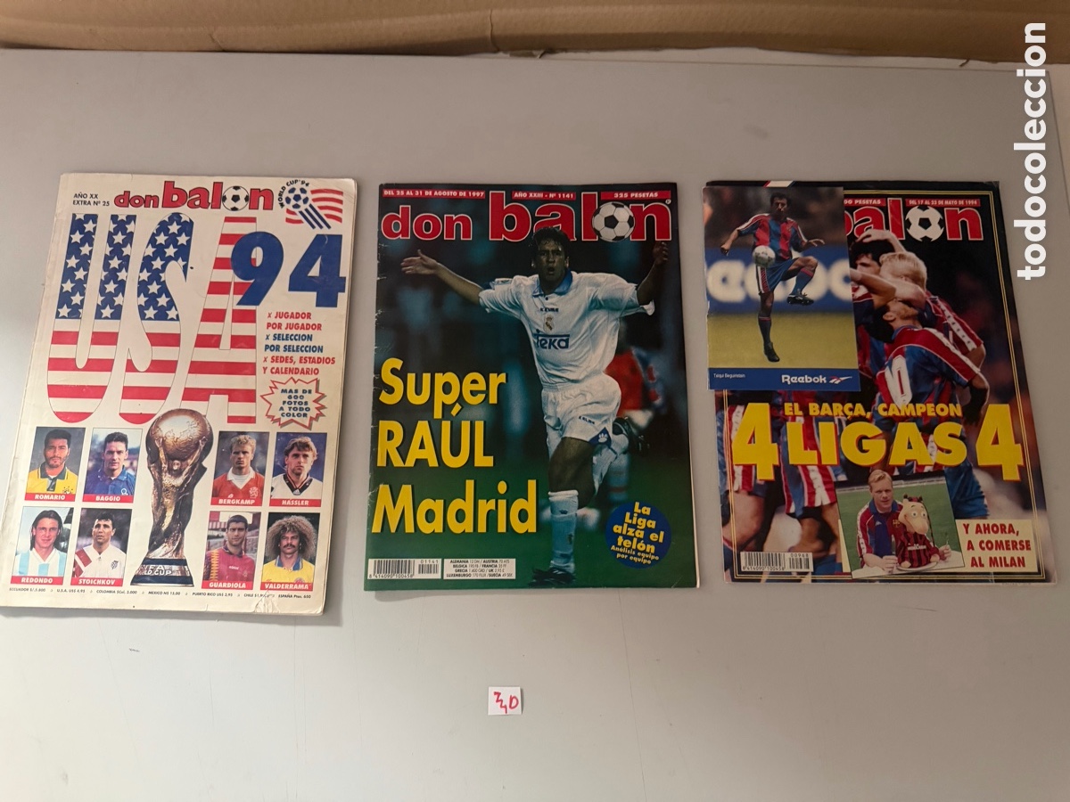Coleccionismo deportivo: Lote de revistas don bal&oacute;n