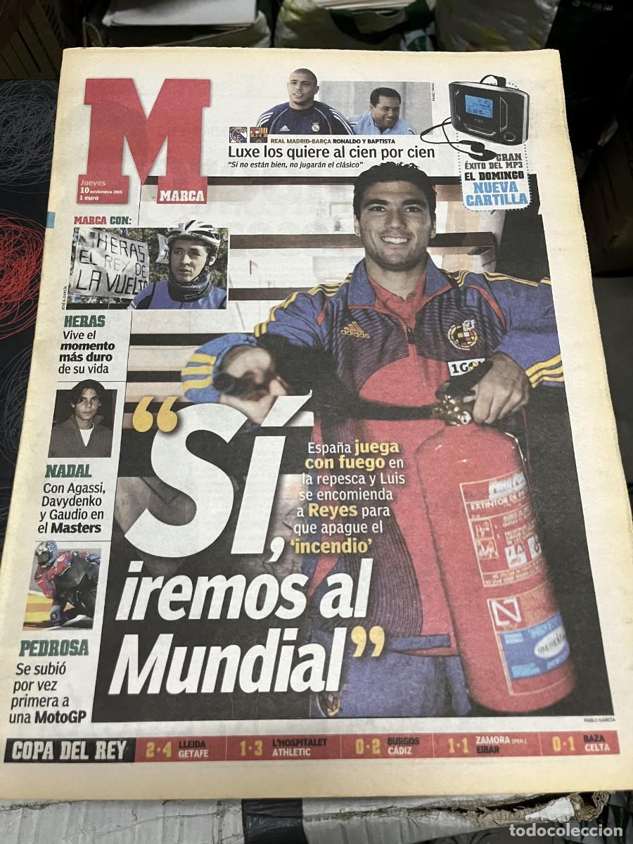 Coleccionismo deportivo: MARCA (10-11-2005) JOSE ANTONIO REYES ESPA&Ntilde;A HERAS FERNANDO ALONSO RAFAEL NADAL DANI PEDROSA COPA