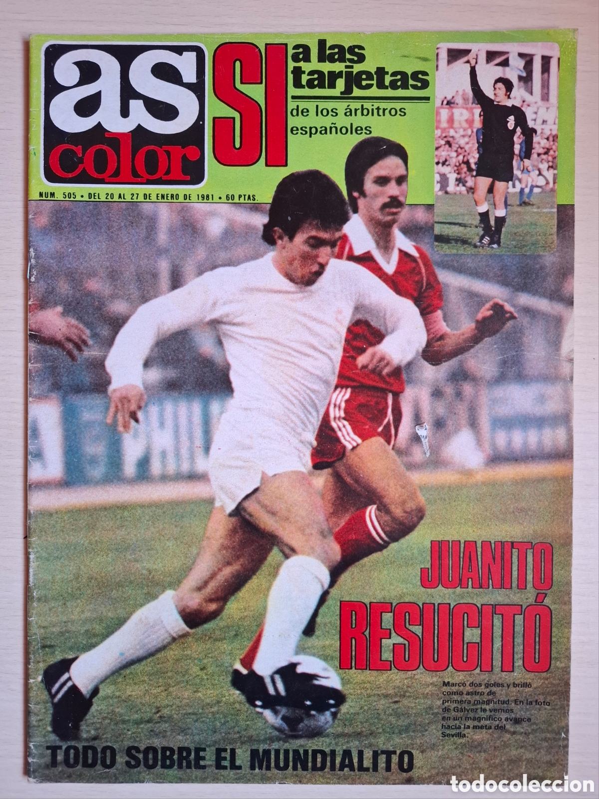 Coleccionismo deportivo: As Color Enero 1981 Poster Uruguay