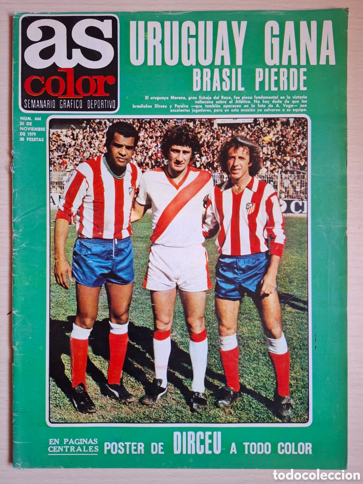 Coleccionismo deportivo: As Color Noviembre 1979 Poster Dirceu