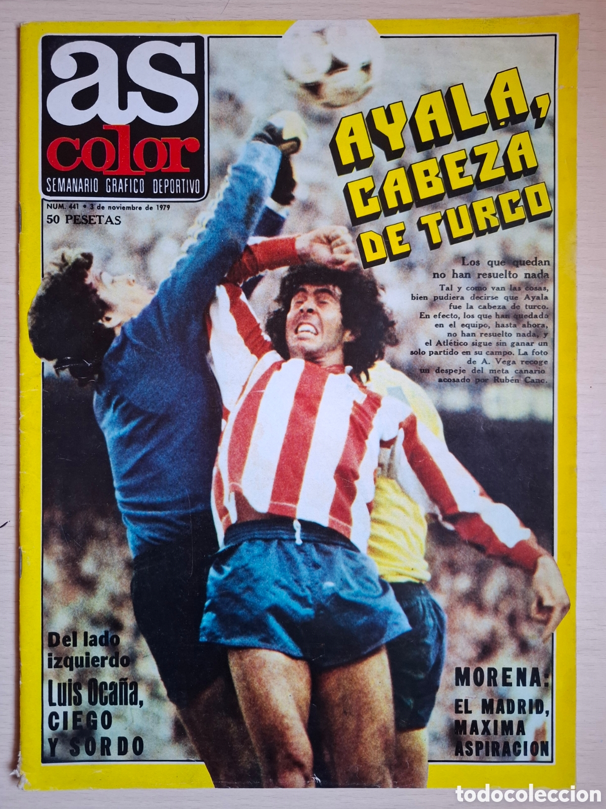 Coleccionismo deportivo: As Color Noviembre 1979 Poster Palencia y Onteniente