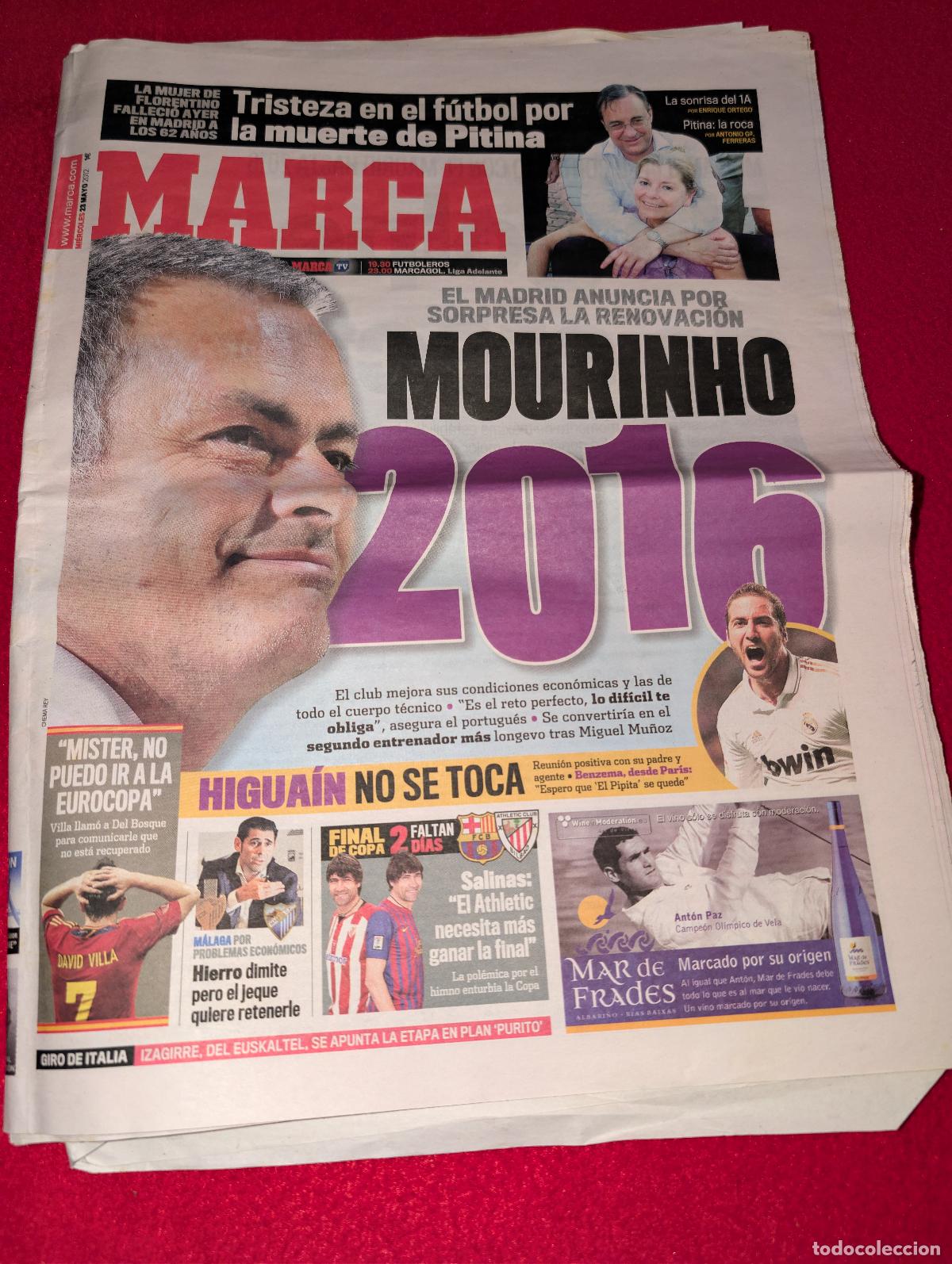 Coleccionismo deportivo: PERIODICO PRENSA agosto 2012 MARCA zona norte PITINA florentino MOURINHO BIELSA MATA GASOL