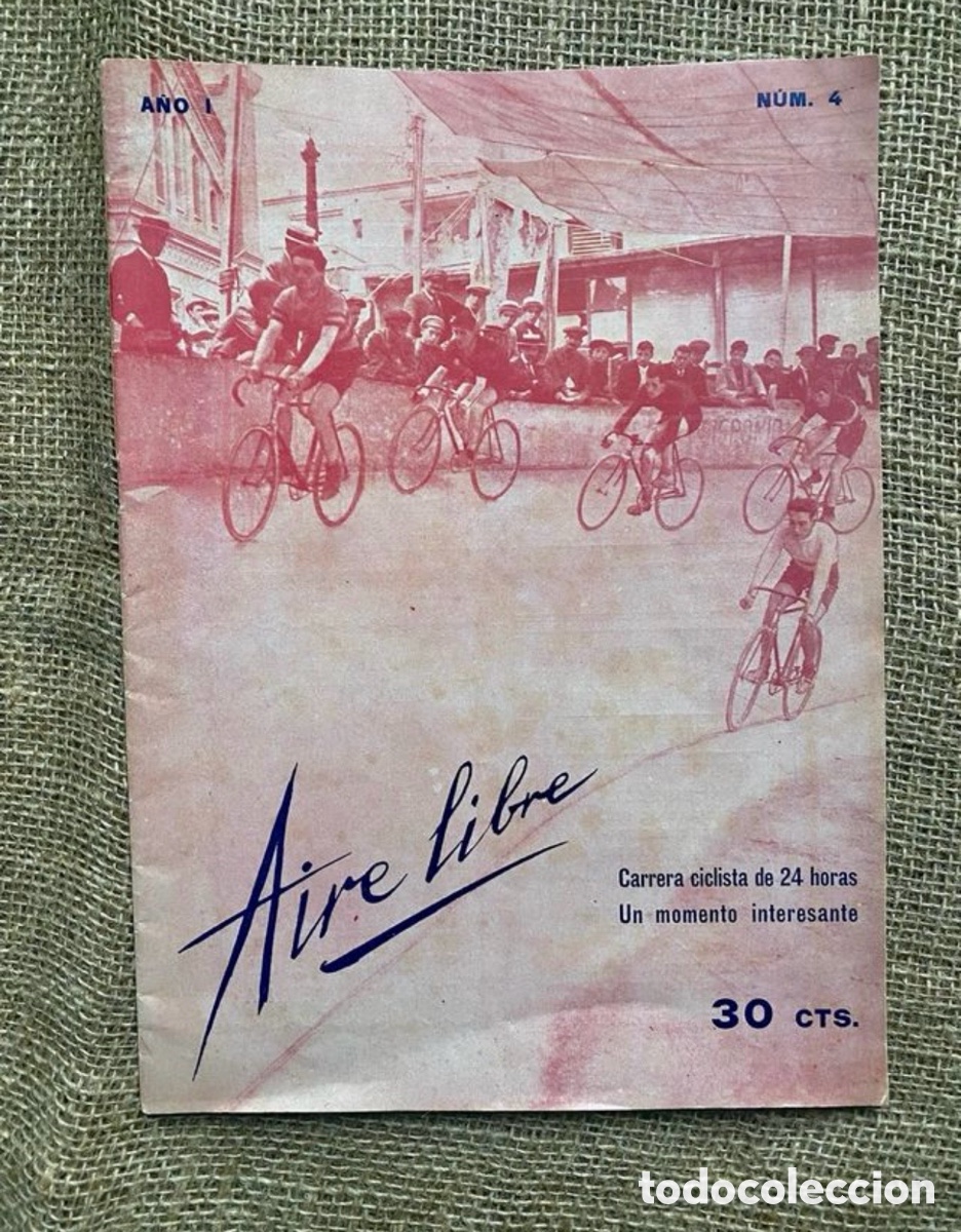 Coleccionismo deportivo: Revista deportiva de Barcelona &ldquo;aire libre&rdquo; 1919