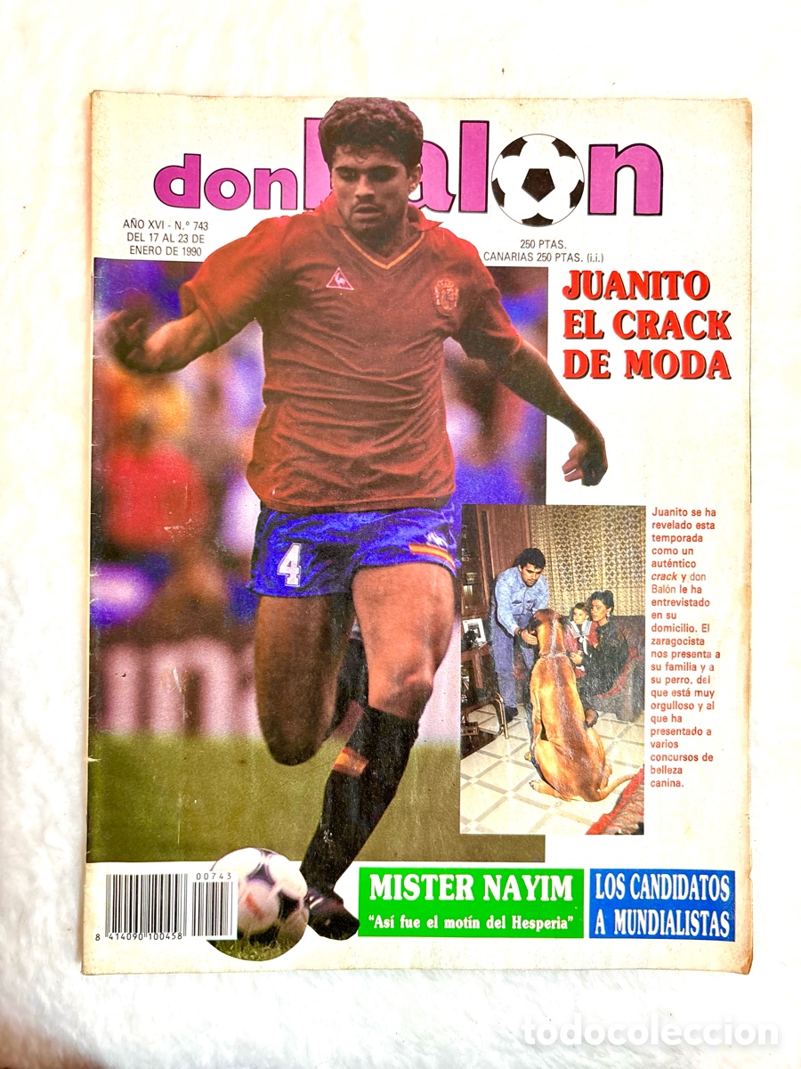 Coleccionismo deportivo: don bal&oacute;n 743 - R. Sociedad - Di St&eacute;fano - Espa&ntilde;a Italia 90 - Nayim - Juanito - Salamanca