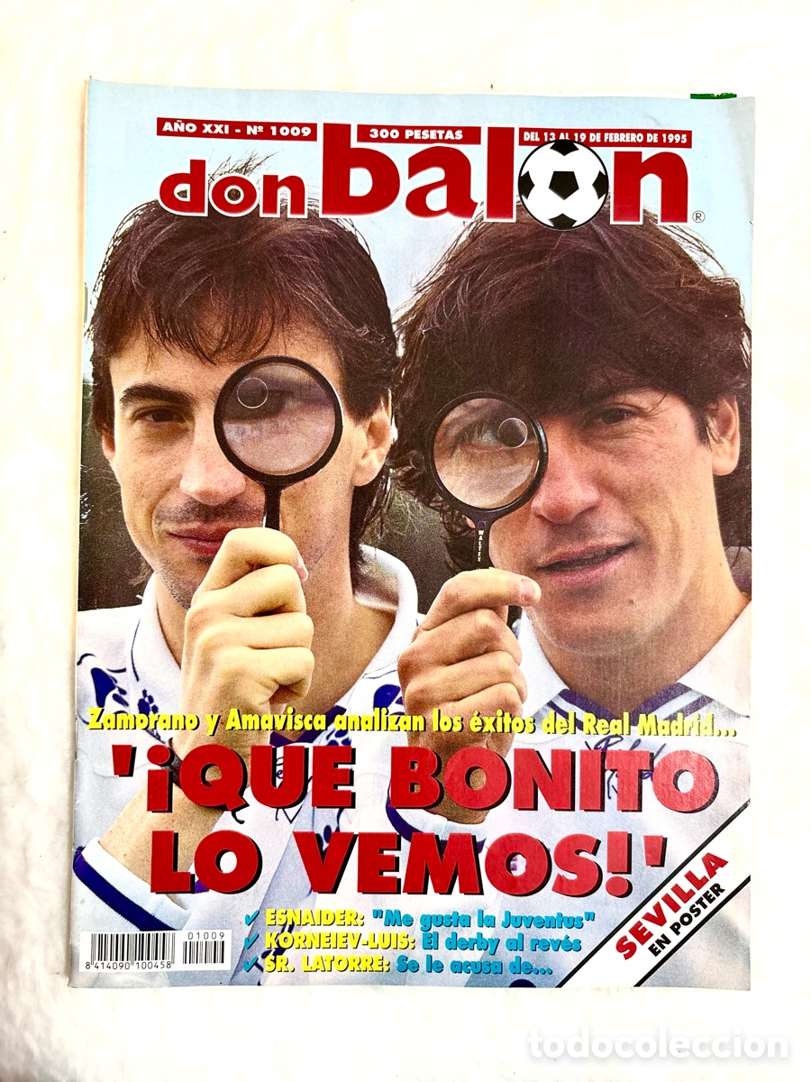 Coleccionismo deportivo: PERFECTA - REVISTA DON BALON 1009 FEBRERO 1995 CON POSTER SEVILLA FC