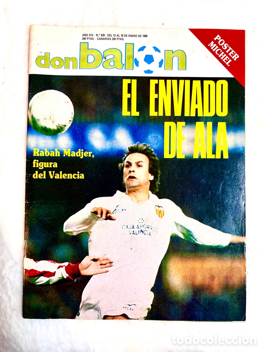 Coleccionismo deportivo: MUY DIF&Iacute;CIL Don bal&oacute;n 639 - Poster Michel - Valencia - Espa&ntilde;a - Liverpool - Sestao - Buyo - Pe&ntilde;a
