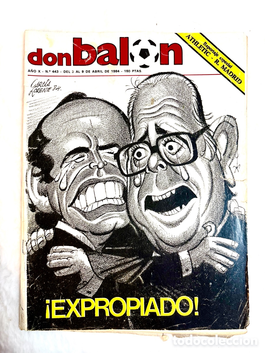 Coleccionismo deportivo: Don bal&oacute;n 443 - Valencia - Athletic vs Madrid - Maradona - Euro 84 - Vasco - Betancort Bar&ccedil;a baske