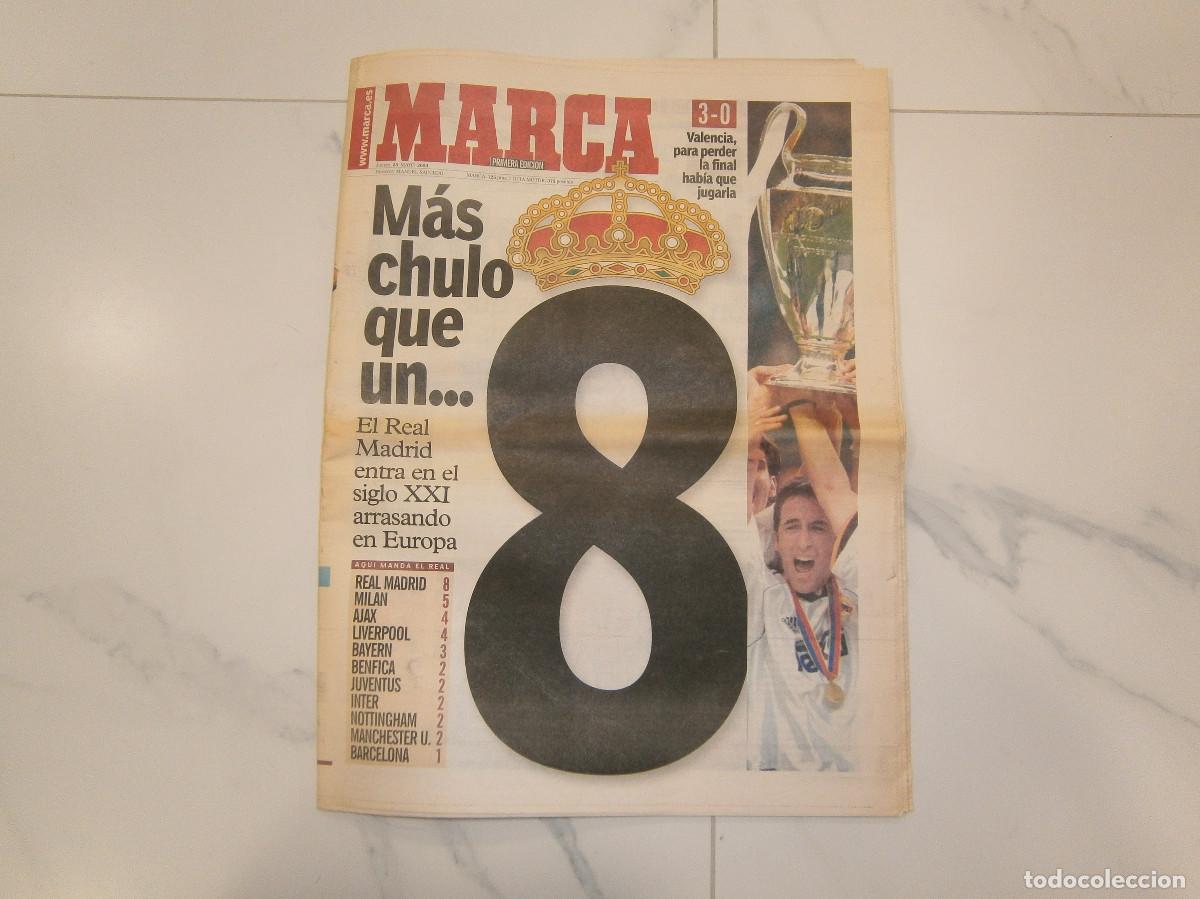 Coleccionismo deportivo: MARCA 25 MAYO 2000 REAL MADRID 8&ordf; COPA COPA EUROPA FINAL CHAMPIONS PARIS