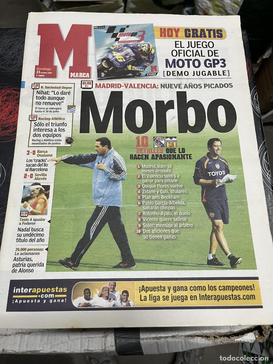Coleccionismo deportivo: MARCA (23-10-2005) HOY REAL MADRID VALENCIA JORNADA LIGA REAL SOCIEDAD DEPORTIVO FERNANDO ALONSO