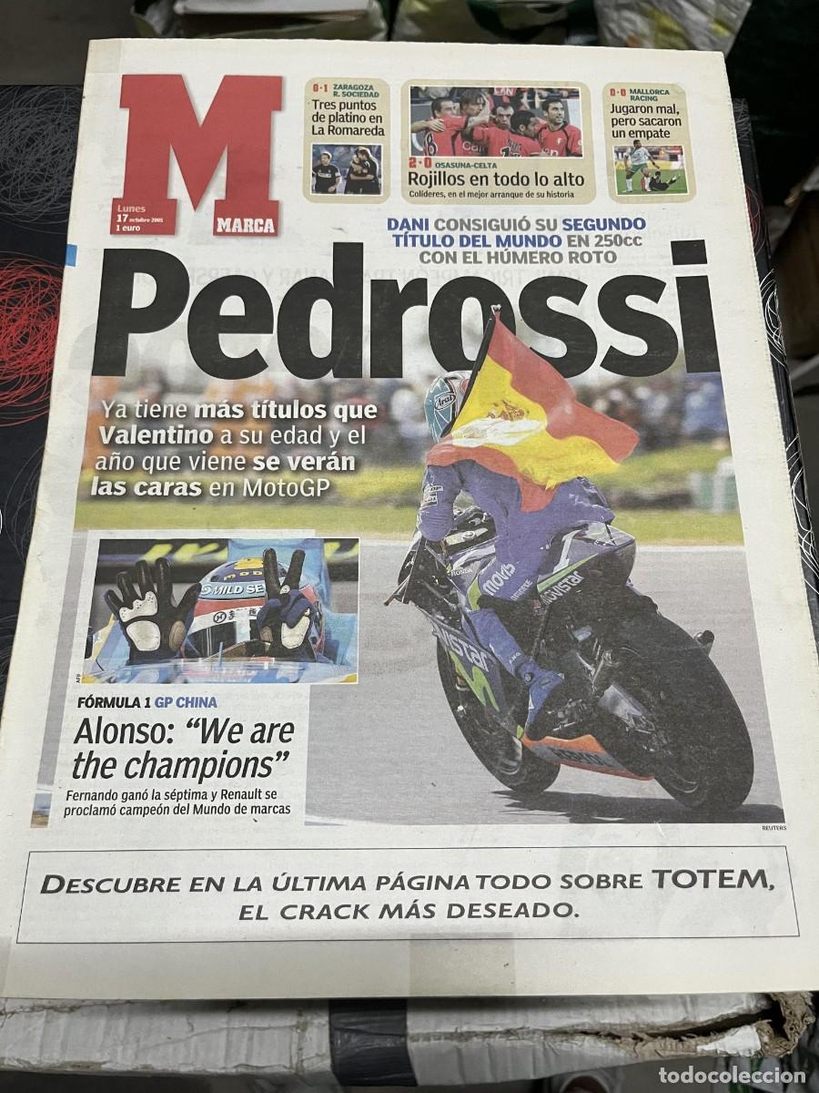 Coleccionismo deportivo: MARCA (17-10-2005) MOTO GP CAMPEON TITULO MUNDIAL DANI PEDROSA OSASUNA 2-0 CELTA FERNANDO ALONSO