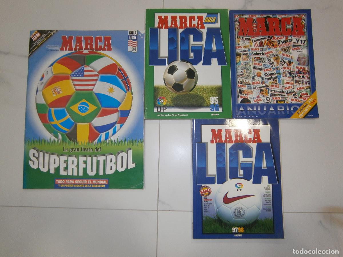 Coleccionismo deportivo: Gu&iacute;a Marca Liga a&ntilde;os 95 96 97 98 y Gu&iacute;a Mundial USA 94