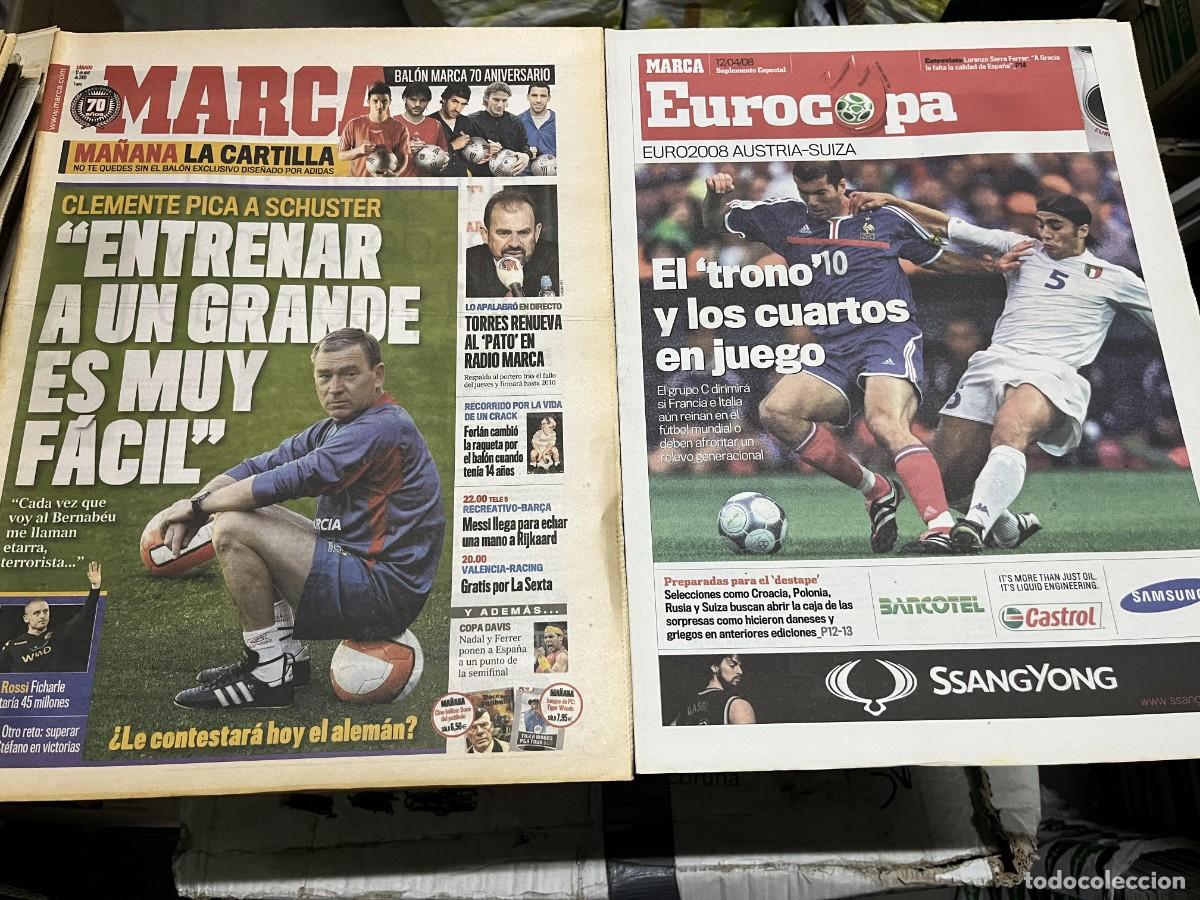 Coleccionismo deportivo: MARCA (12-4-2008) JAVIER CLEMENTE FORLAN COPA DAVIS TENIS ESPECIAL EURO EUROCOPA 2008 KOBE BRYANT