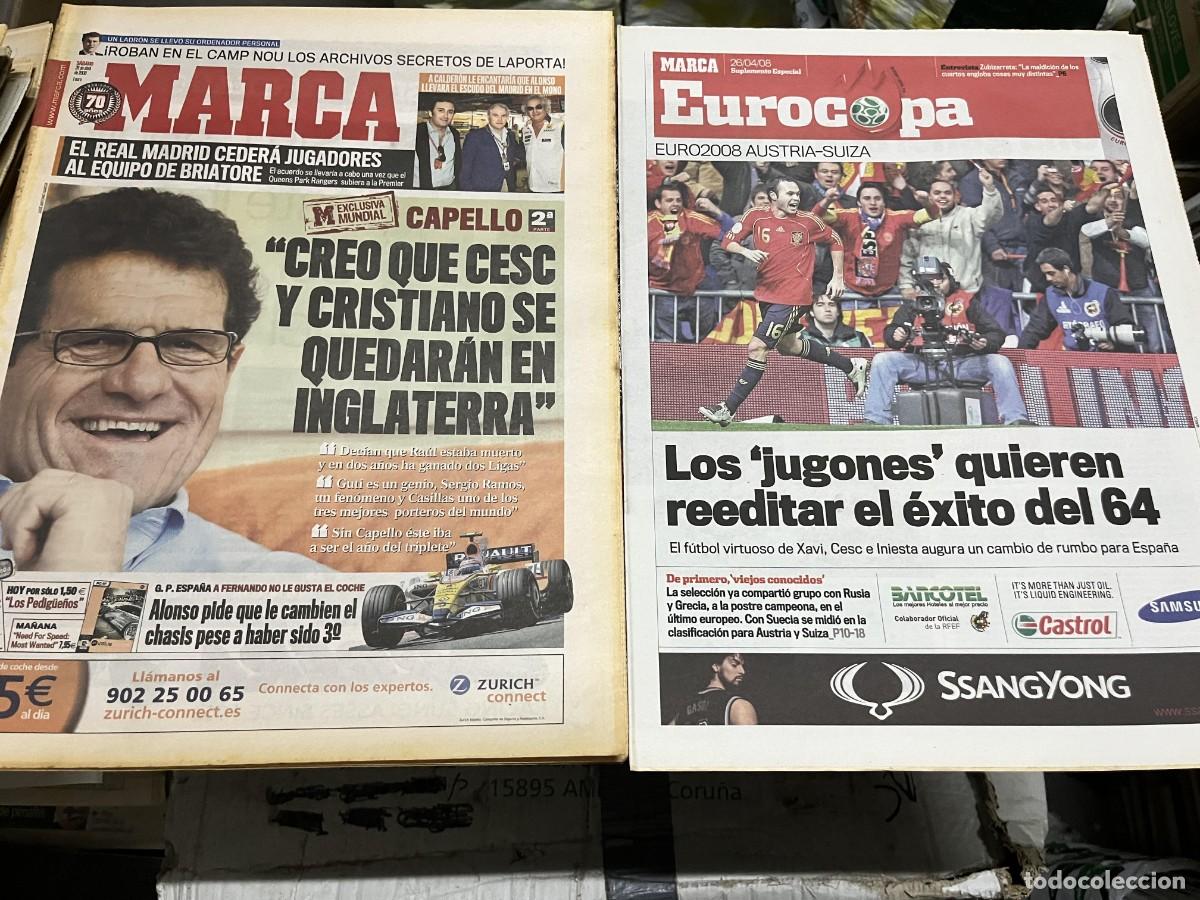 Coleccionismo deportivo: MARCA(26-4-2008) EXCLUSIVA FABIO CAPELLO CESC FABREGAS CRISTIANO RONALDO FERNANDO ALONSO EUROCOPA