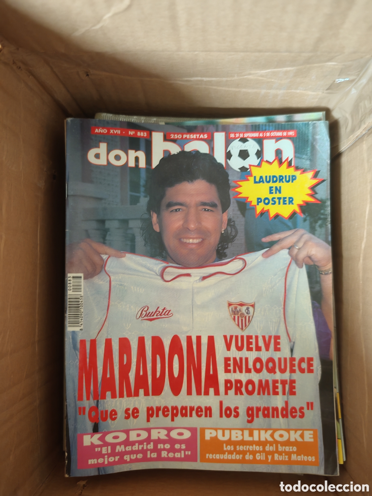 Coleccionismo deportivo: 60 revistas antiguas ejemplares Don Bal&oacute;n