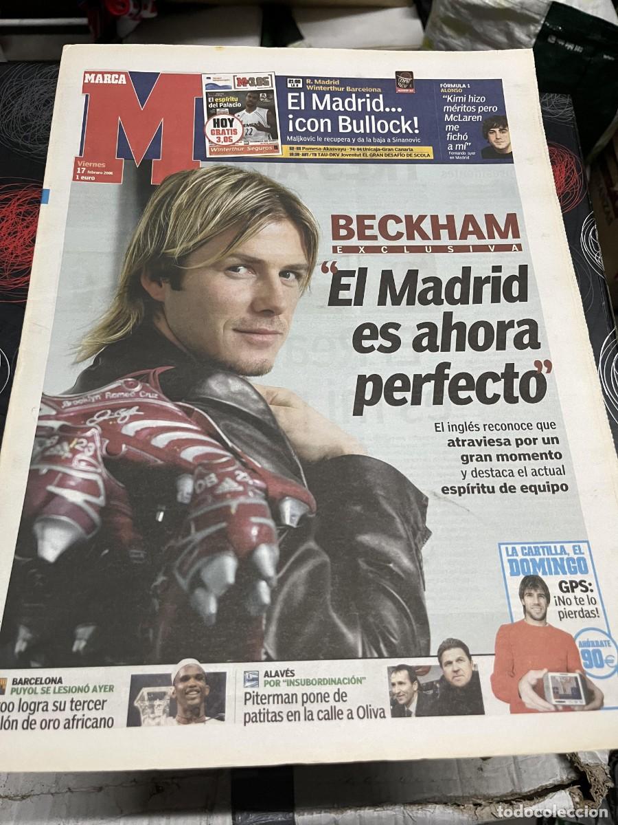 Coleccionismo deportivo: MARCA (17-2-2006) EXCLUSIVA DAVID BECKHAM LESION PUYOL ALAVES PITERMAN ALL STAR NBA PAU GASOL