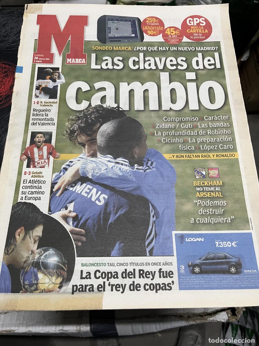 Coleccionismo deportivo: MARCA (20-2-2006) REAL MADRID ARSENAL GETAFE 0-3 ATLETICO CAMPEON COPA TAUGRES ALL STAR NBA MATES