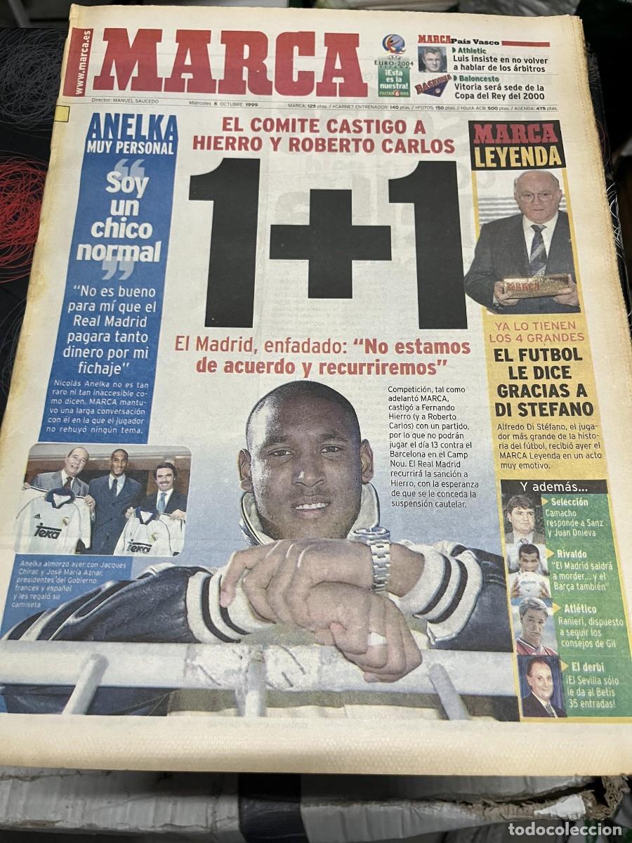 Coleccionismo deportivo: MARCA (6-10-1999) GOLF JORDAN SERGIO GARCIA ANELKA DI STEFANO IKER ALVAREZ JOSEBA LLORENTE DEBUT