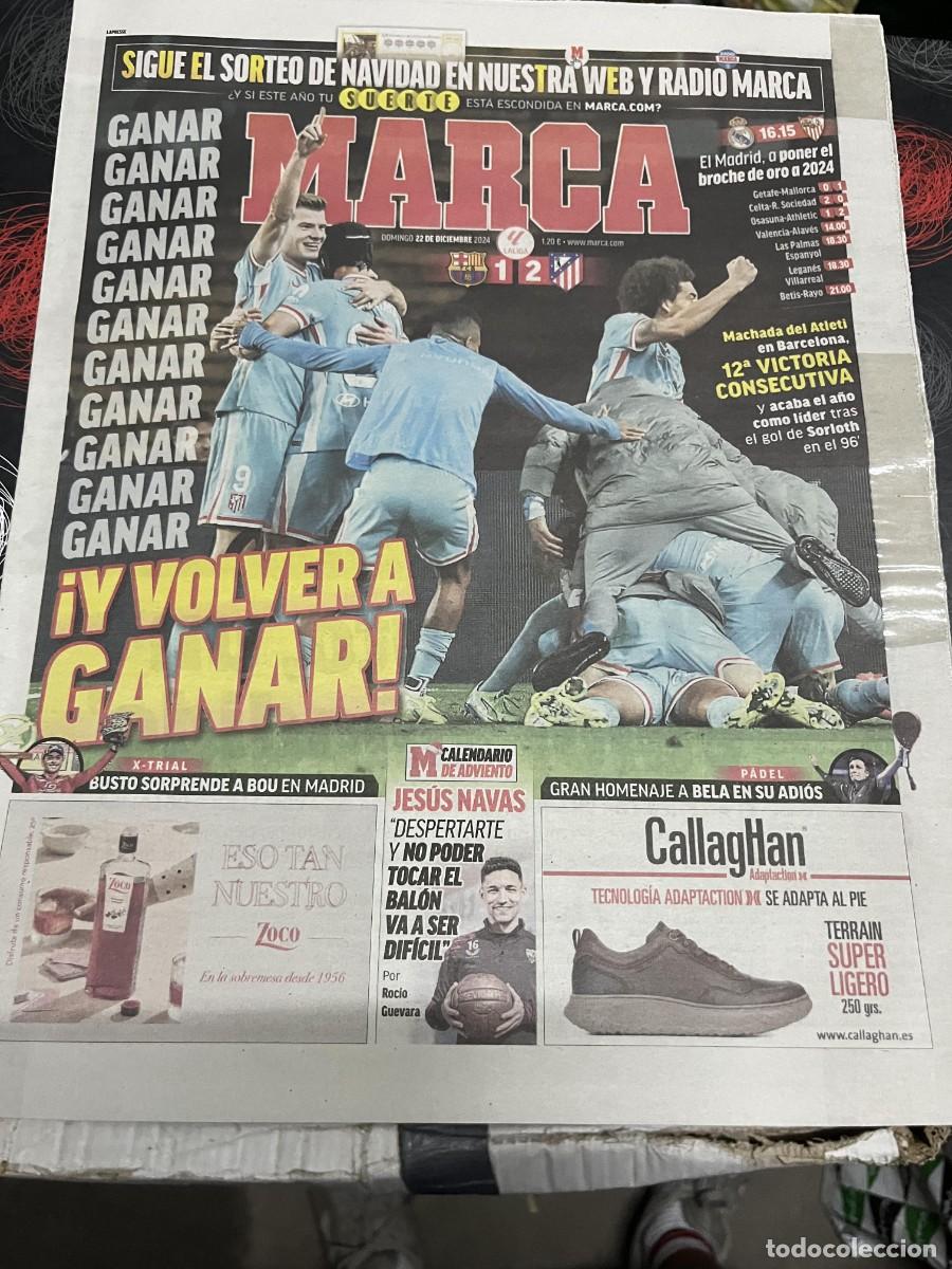 Coleccionismo deportivo: MARCA (22-12-2024) BARCELONA 1-2 ATLETICO MADRID LIDER X-TRIAL BUSTO BOU JESUS NAVAS