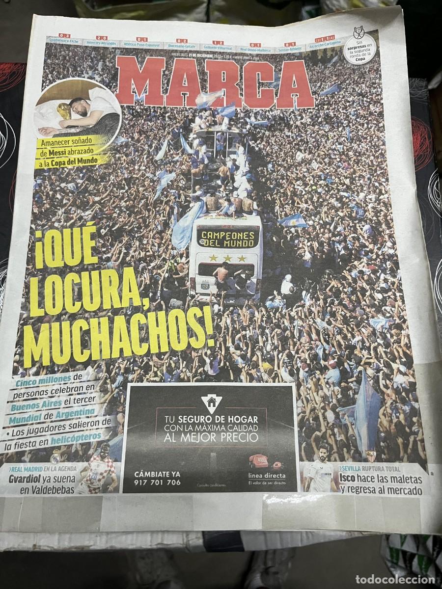 Coleccionismo deportivo: MARCA (21-12-2022) CELEBRACION SELECCION ARGENTINA CAMPEON MUNDIAL LIONEL MESSI