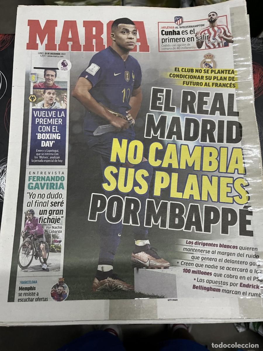 Coleccionismo deportivo: MARCA (26-12-2022) CUNHA ATLETICO MADRID WOLVERHAMPTON MBAPPE ENTREVISTA FERNANDO GAVIRIA