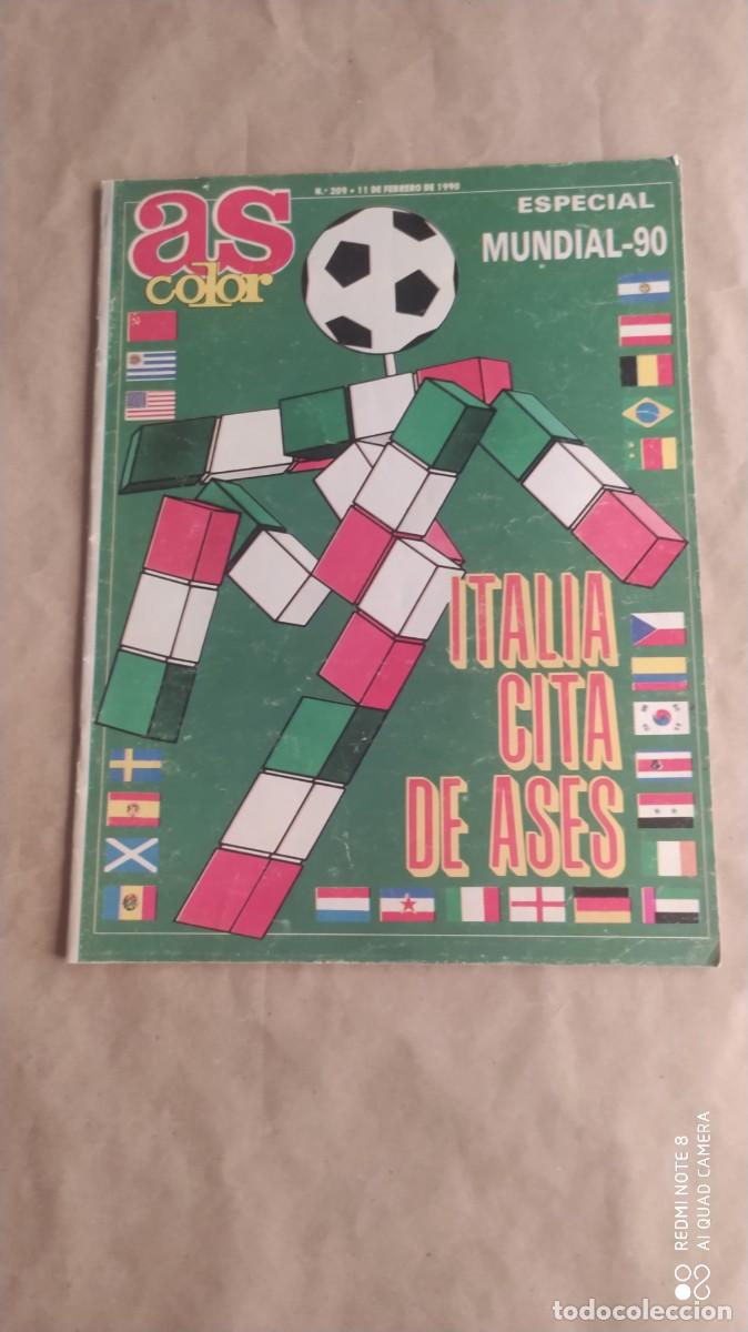 Coleccionismo deportivo: AS COLOR 209 ESPECIAL MUNDIAL 90 ITALIA CITA DE ASES SIN POSTER