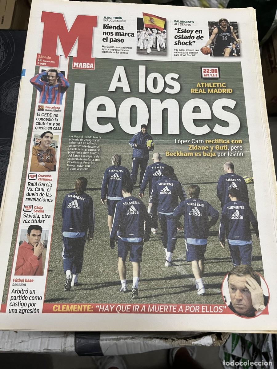 Coleccionismo deportivo: MARCA (11-2-2006) JOSE MARIA RIENDA PAU GASOL ALL STAR NBA HOY ATHLETIC REAL MADRID SAVIOLA