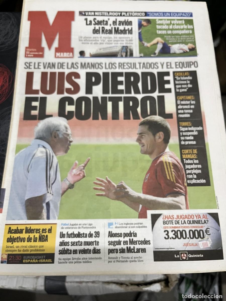 Coleccionismo deportivo: MARCA (11-9-2007) LUIS ARAGONES IKER CASILLAS ESPA&Ntilde;A VAN NISTELROOY FERNANDO ALONSO FORMULA 1