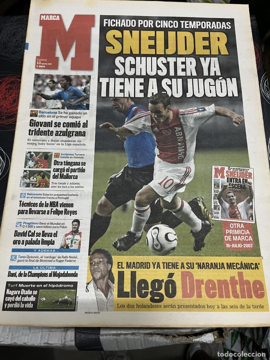 Coleccionismo deportivo: ARCA (13-8-2007) FICHAJE SNEIJDER REAL MADRID DRENTHE GIOVANI BARCELONA NBA FELIPE REYES DAVID CAL
