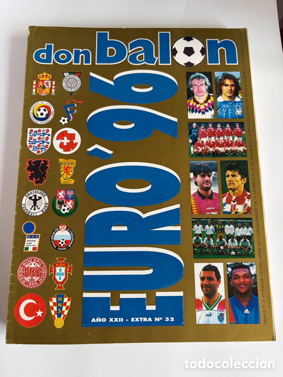 Coleccionismo deportivo: Don Bal&oacute;n Euro 96 y Gu&iacute;a Marca 96-97