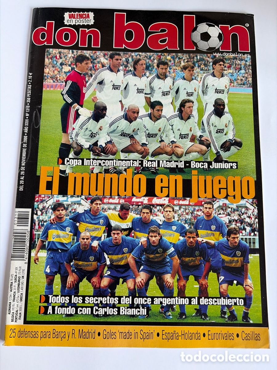 Coleccionismo deportivo: Revista Don Bal&oacute;n 1310 Boca Juniors Real Madrid Copa Intercontinental